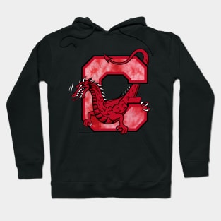 Cortland Red Dragon tie dye Hoodie